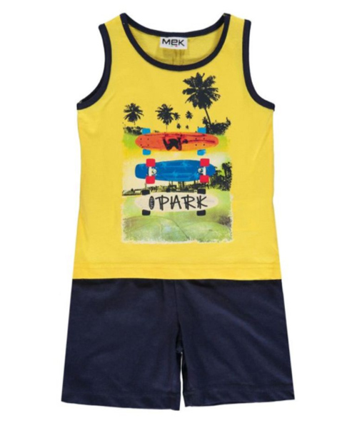 2-Piece Canotta Vest With Shorts Set